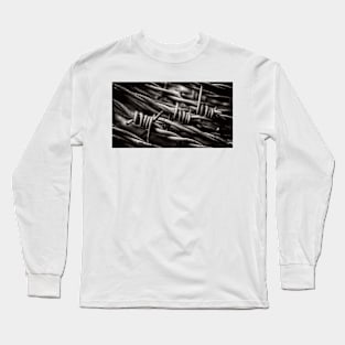 Three Barbs In Black and White Long Sleeve T-Shirt